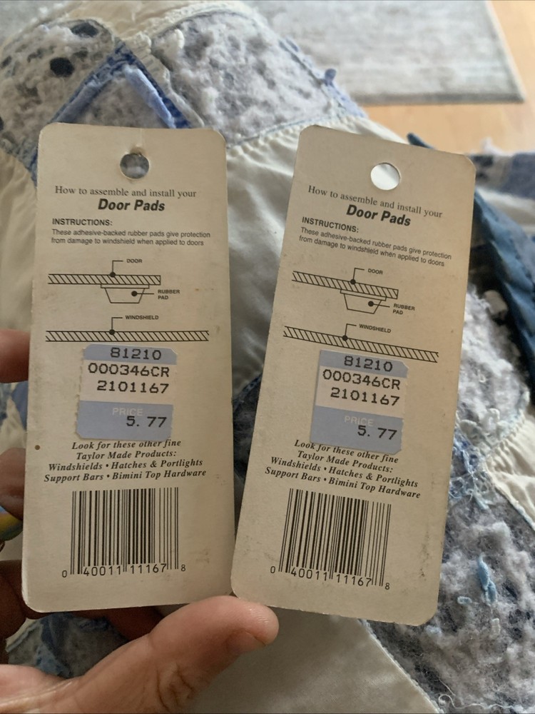 2 Packs Taylor Made Windshield Door Pads