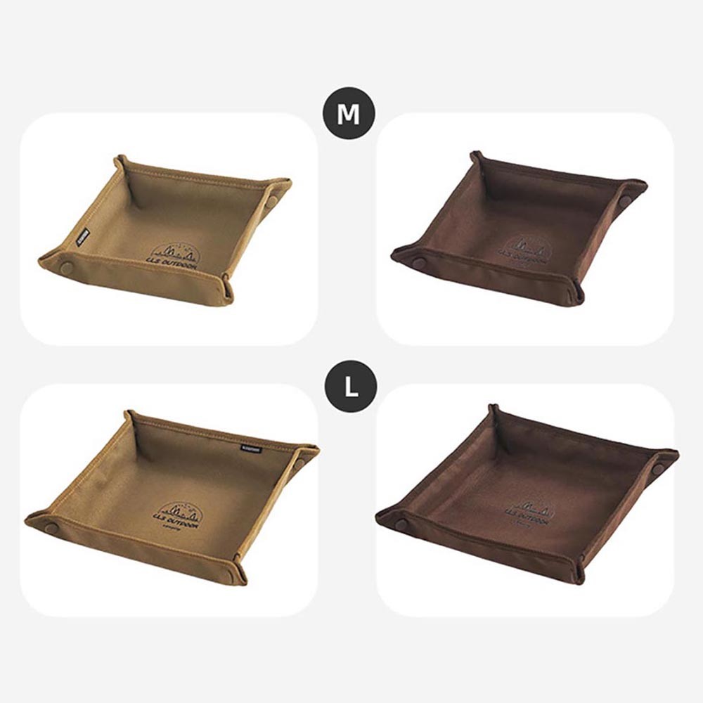 Multi-Size Collapsible Organizer Tray Foldable Design for Desktop & Travel Use