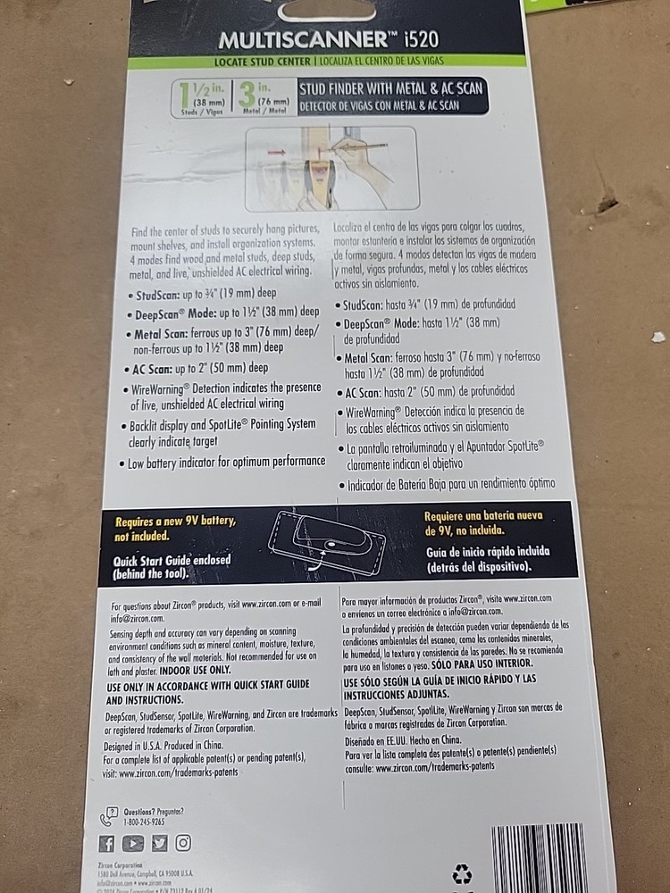 Zircon I520 Onestep Scanner