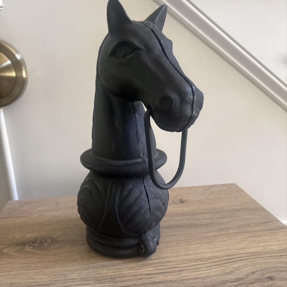 Vintage Cast Iron Horse Hitching Post Head