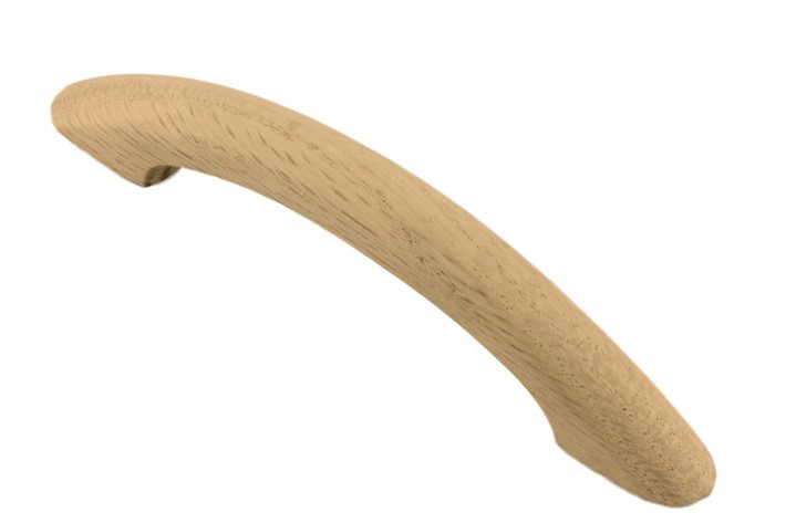 (5 Pack) 3-3/4 inch Unfinished Birch Bow Pull with Metal Inserts