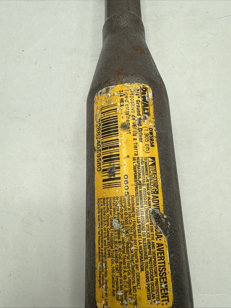 Dewalt DW5958 Ground Rod Driver - NEW