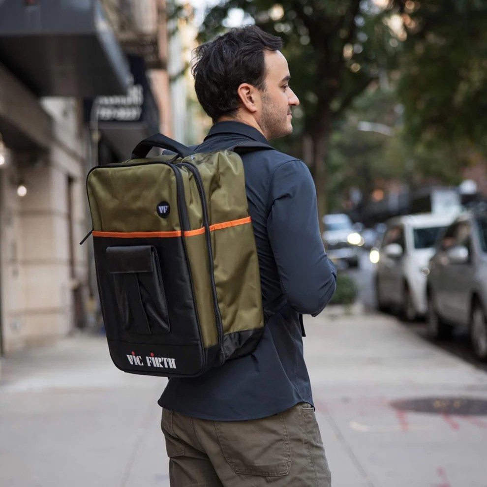 Vic Firth Professional Tech Backpack - Green/Black