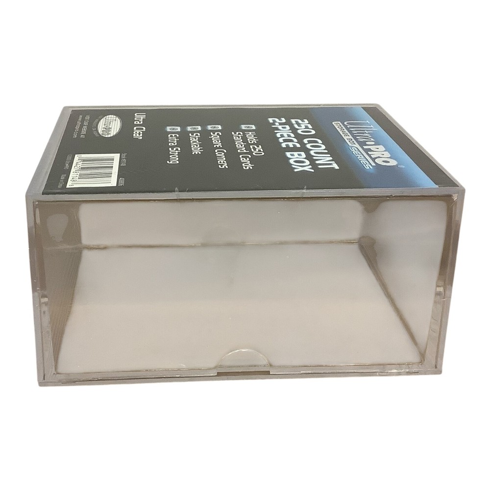 Ultra PRO 250 Count 2-Piece Box Ultra Clear Card Holder Stackable