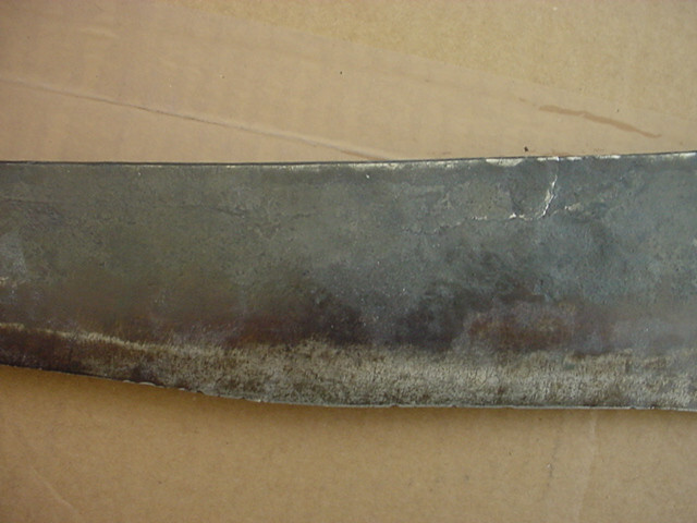 Old Hand Forged Heavy Hooked Blade Knife Machette