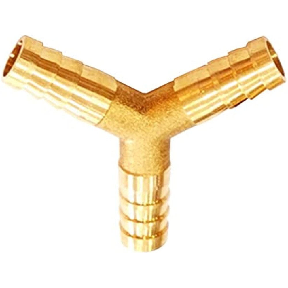 3PCS Solid Brass Y Barb Fittings 1/2"OD 3-Way Union Intersection