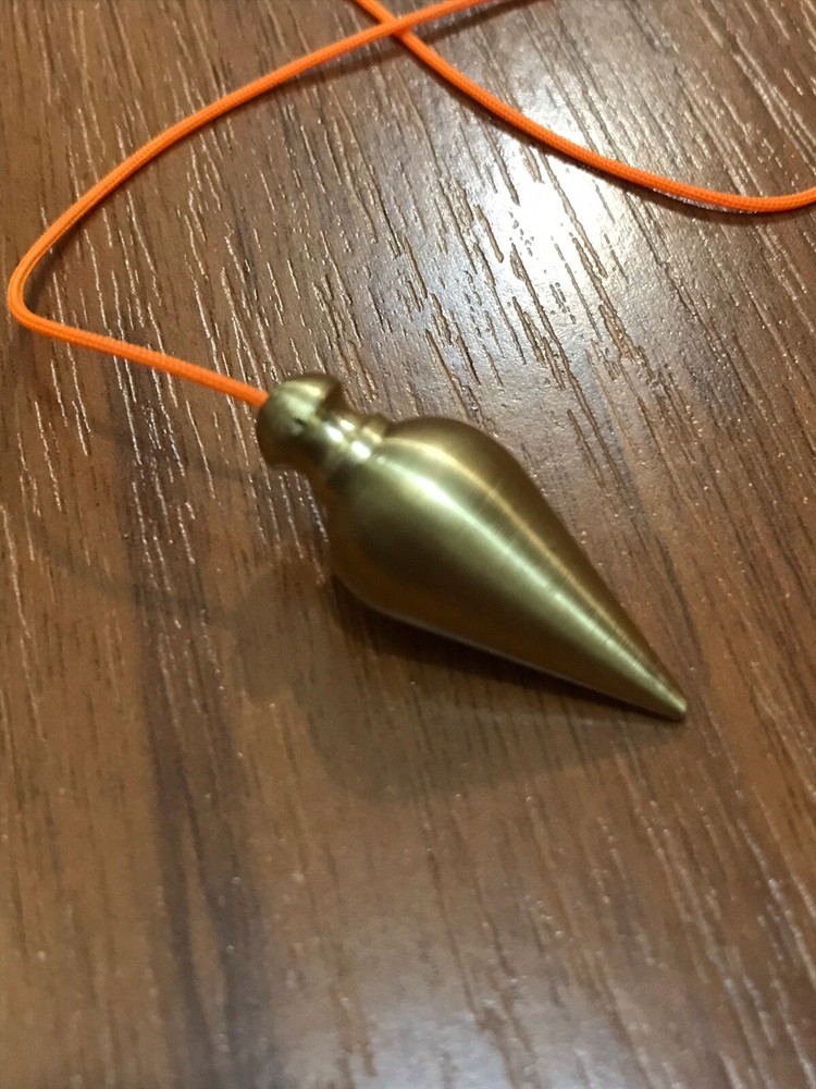 Chambered Brass Dowsing Pendulum Healing Handmade