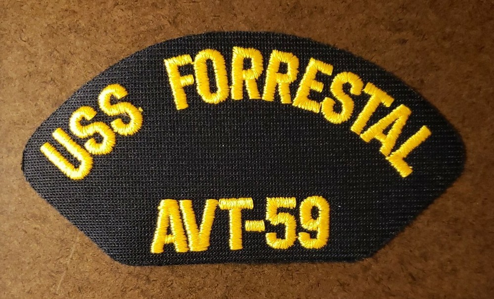 USS Forrestal AVT-59 US Navy 5.75" x 3" Patch