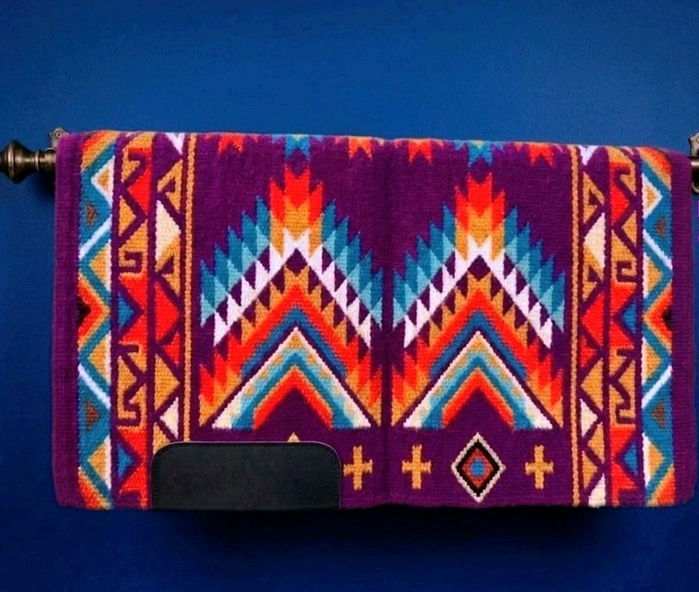 ranch saddle pad Purple 34×40 And Other Sizes Available
