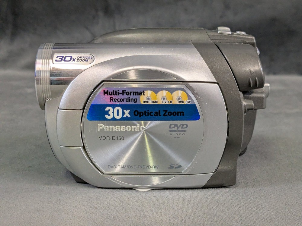 Untested Panasonic VDR-D150 DVD Camcorder Multi-Format 30x Optical Zoom