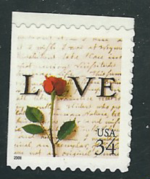 Scott # 3498...34 Cent...LOVE...2 Stamps