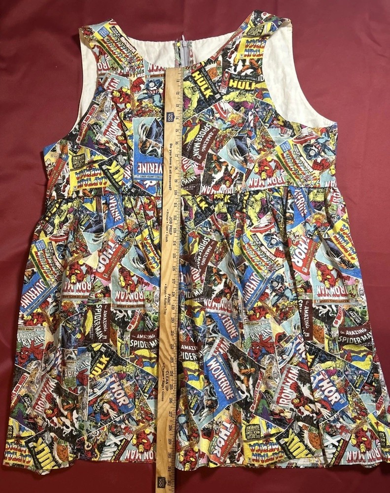 Handmade Marvel Comic Superhero Plus Size Dress Comic Con