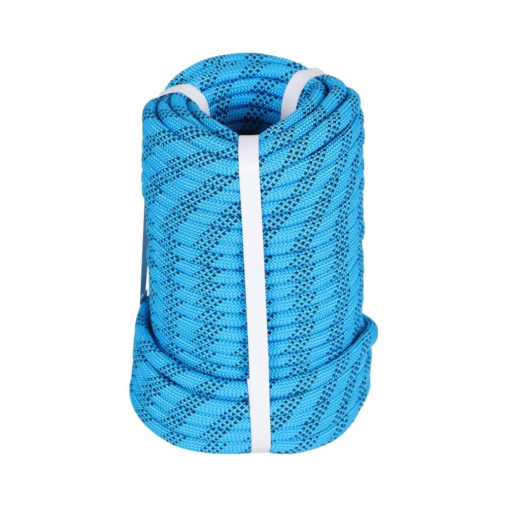 3/8" × 100' Arborist Tree Rope Braid Polyester Rope Blue & Black