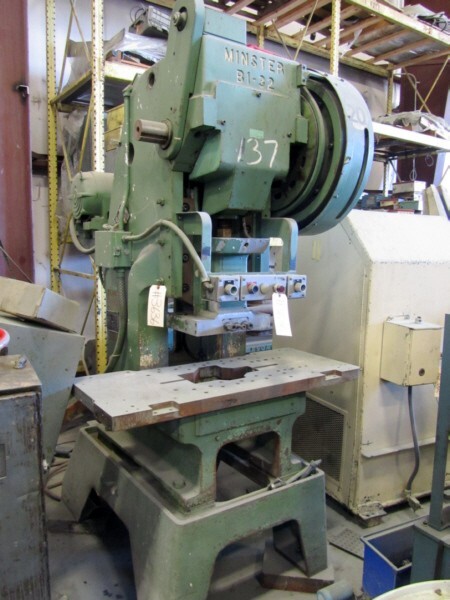 32 Ton Minster B1-32 C Frame Press • 100-200 SPM Variable Speed
