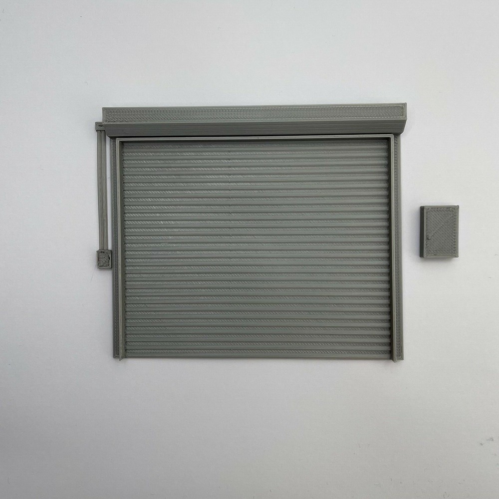 1:24 Scale Model Diorama Garage Workshop Door