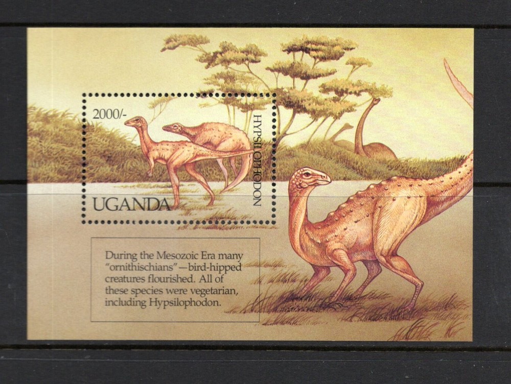 R7212   Uganda   1992   dinosaurs    SHEET   MNH