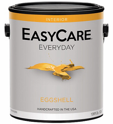 EasyCare EVDE1-GL Everyday Interior Latex Paint, White Eggshell, 1 Gallon -