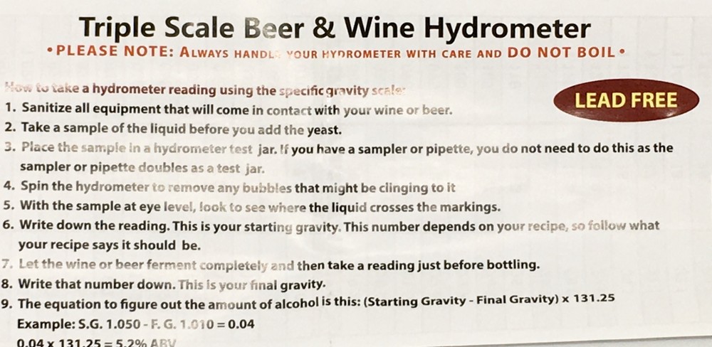 2 Triple Scale Beer Wine Precision Hydrometer Specific Gravity Brix Balling Case