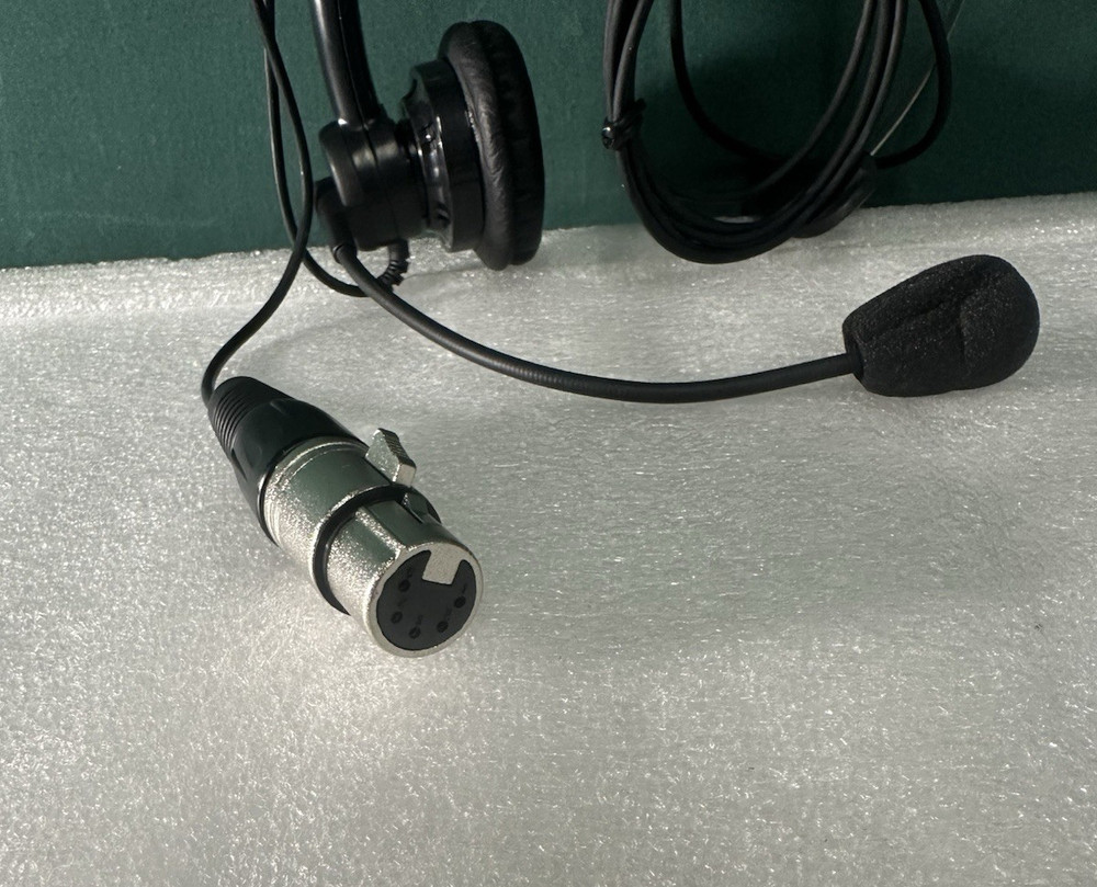 NE-11 Super Light Single-Ear Intercom Headset. USED - UNTESTED