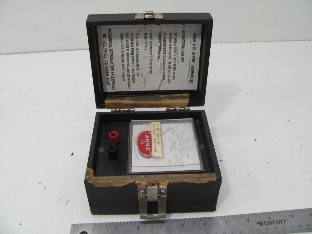 VINTAGE A-15 Annie Hi Temperature Thermometer Analyzer