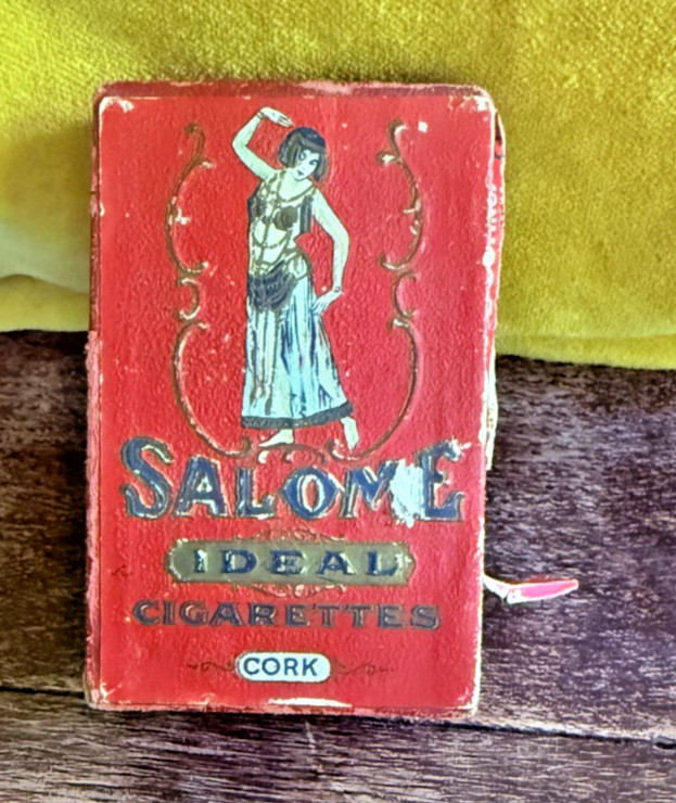 Antique 1920's Salome Perfumed Cigarettes Cigarette Box Cork Tip