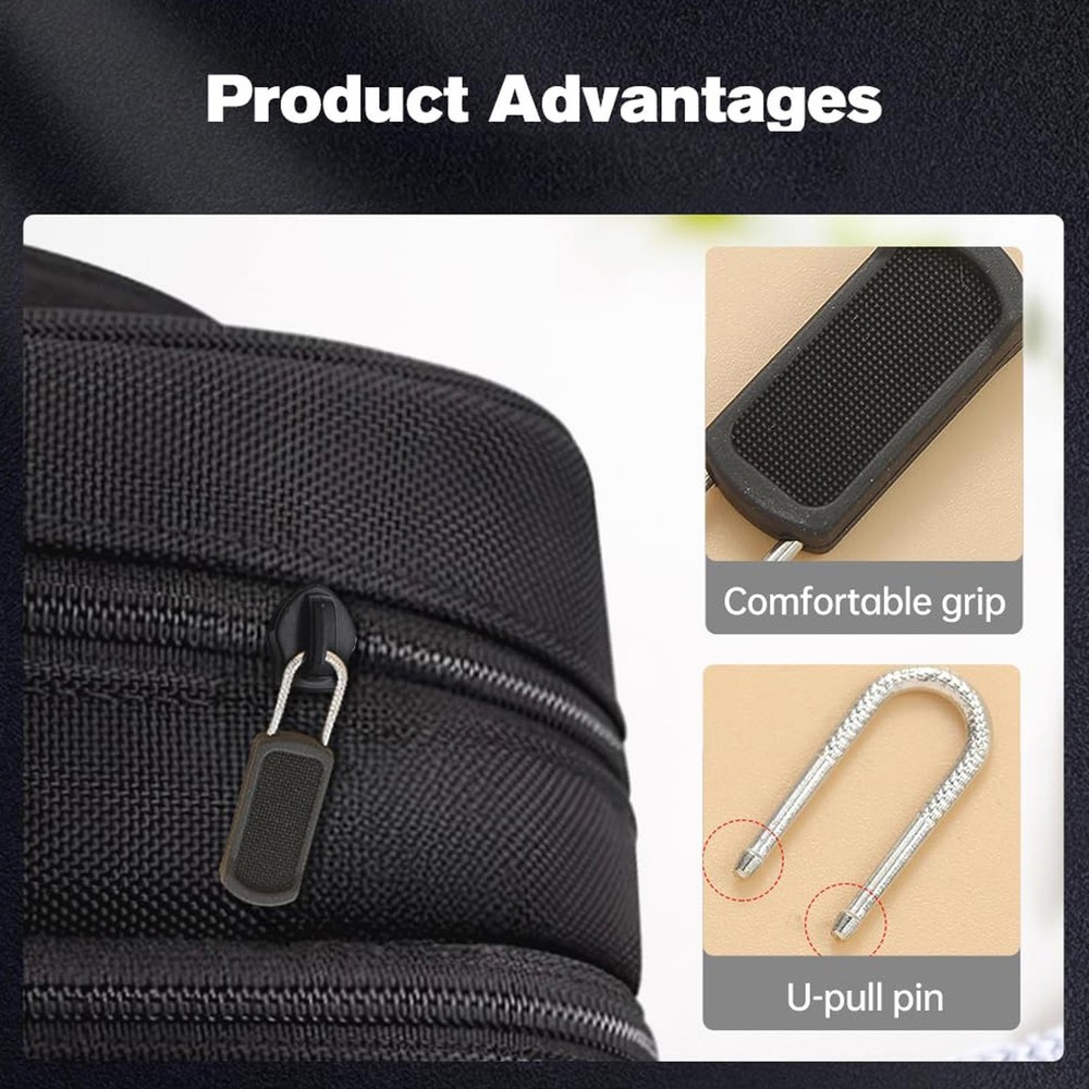 Pants Zipper Pull Replacement 20X Pants Zipper Repair Kit No Tools present