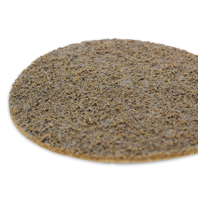 10 Pack - 5" Hook and Loop Surface Conditioning Sanding Discs, Tan - Coarse