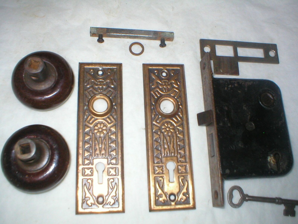 Antique Victorian Era Door Hardware