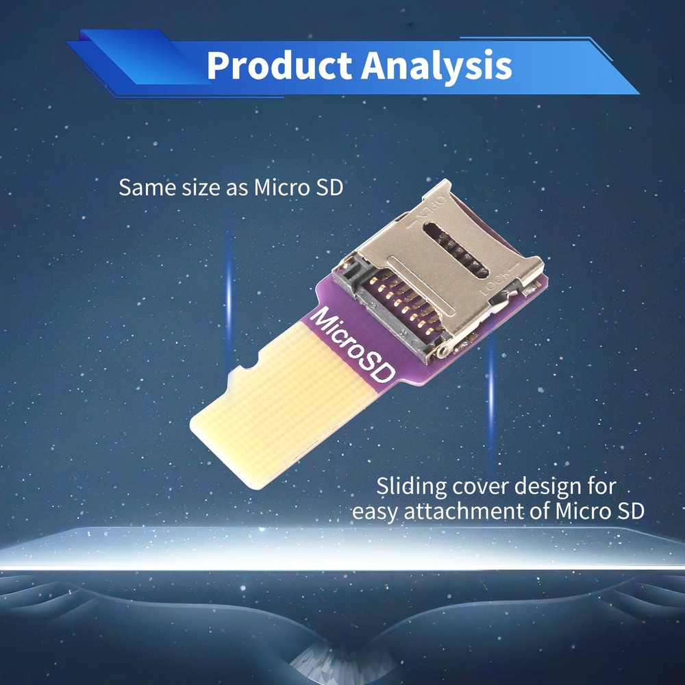 Micro SD Card Extension Board 3D Printer External Car purple
