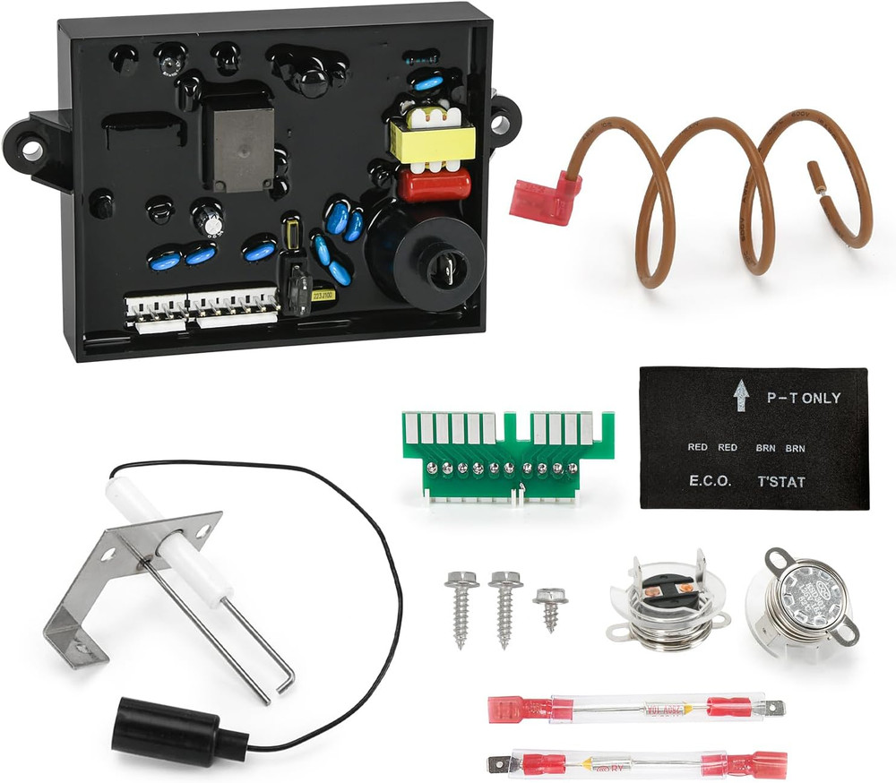 3 in 1 91365 RV Water Heater Control Circuit Board with Fuse,91447 Thermal Cut o