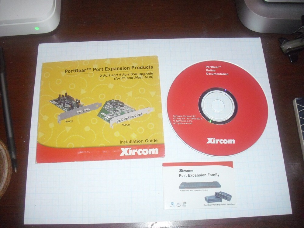 Xircom PortGear Manuals, Driver & Software CD, v2.02, 2000 for Windows & Mac OS