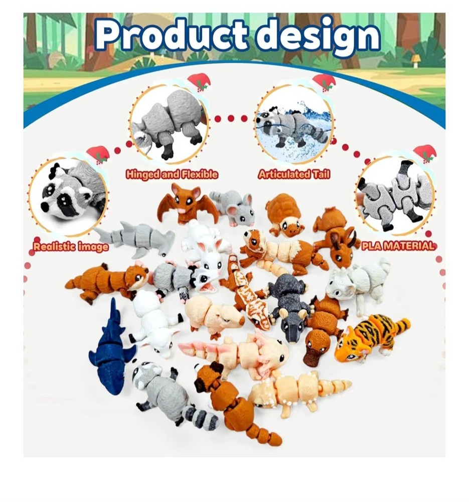3D Printed Animal Statues
