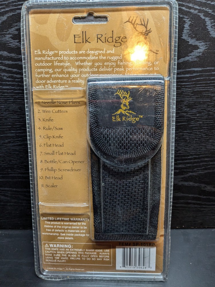 Elk Ridge-Multi Tool With Assorted Tools -pliers -knife-sockets- Bottle Opener