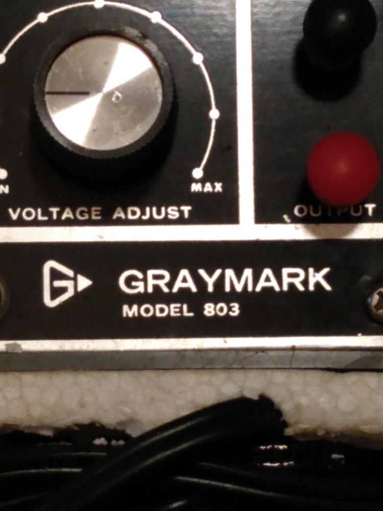 Vintage GrayMark 803 Model Train Power Supply Solid State Untested NOS