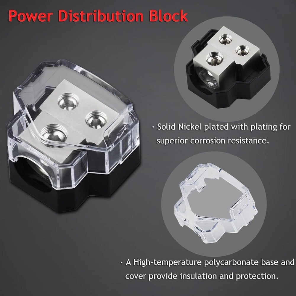 Power Distribution Block for Car Audio Amp