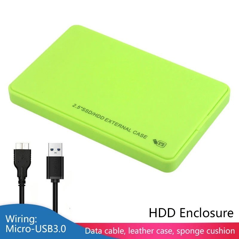 USB 3.0 2TB SATA SSD External Hard Drive Portable Desktop Mobile Hard Disk Case