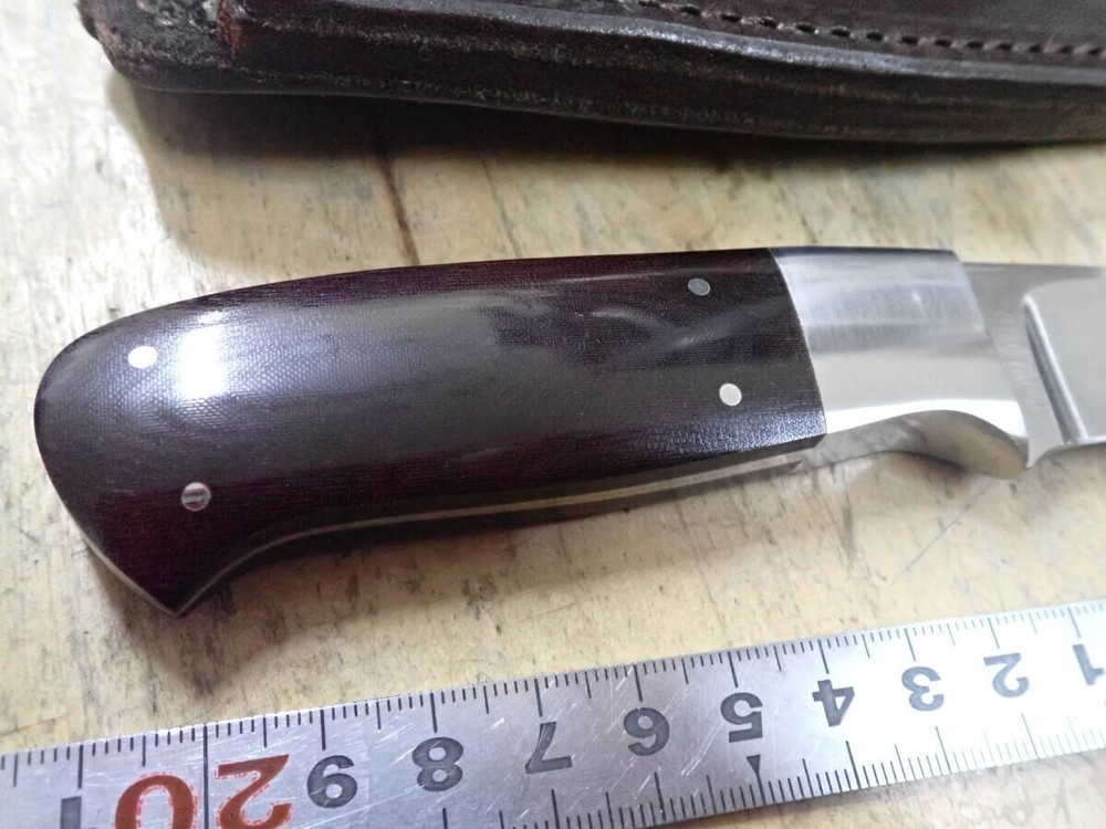 R.O. EASLER custom knife USA with sheath