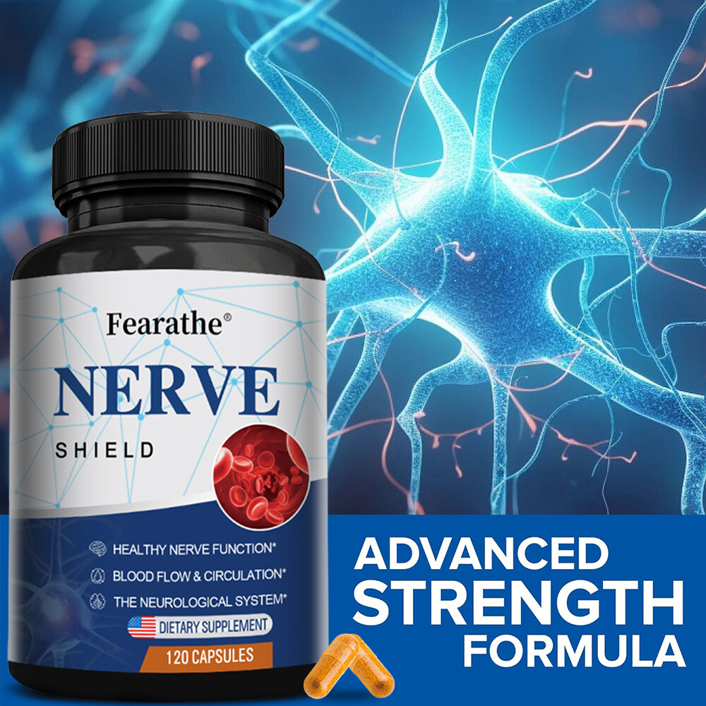 Nerve Shield Nerve Formula for Neuropathy, Nerve Function, Blood Flow