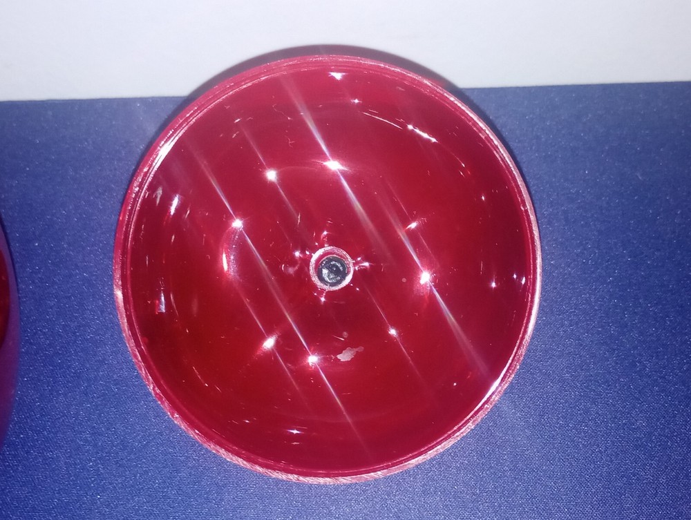 Vintage Plastic Red Apple Candy Container Holder