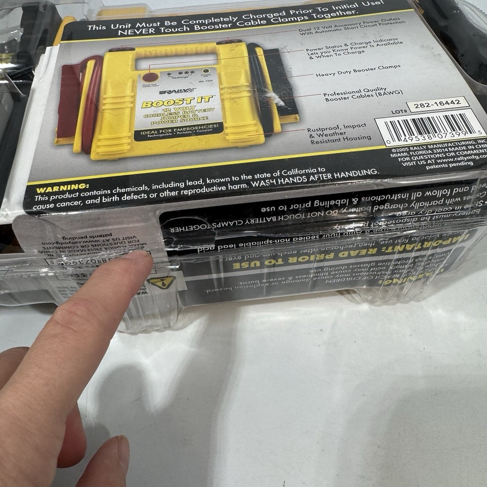 Rally Boost It 12 Volt Cordless Battery Jumper & Power Source #7399