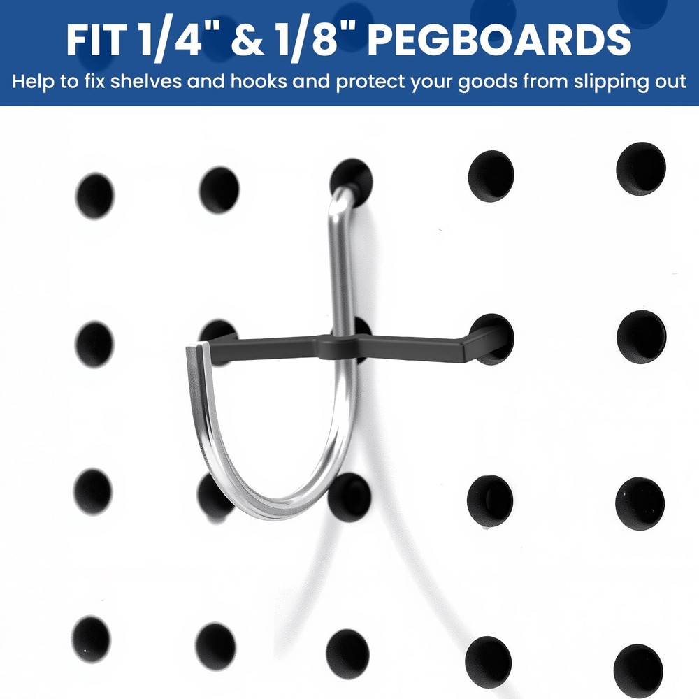 Pegboard Hook Locks Plastic Clip Retainers & Organizer Accessories Organizer