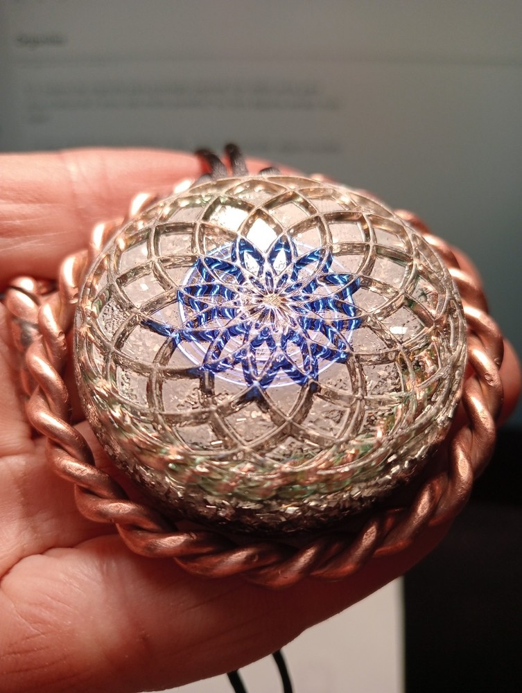 Powerful Torus Orgone Pendant - 3 Tensor Ring- Range 6,000km -EMF protection.