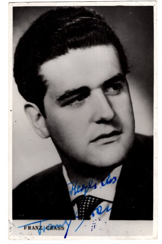 Franz Crass Signed Photo / Autograph Opera Singer