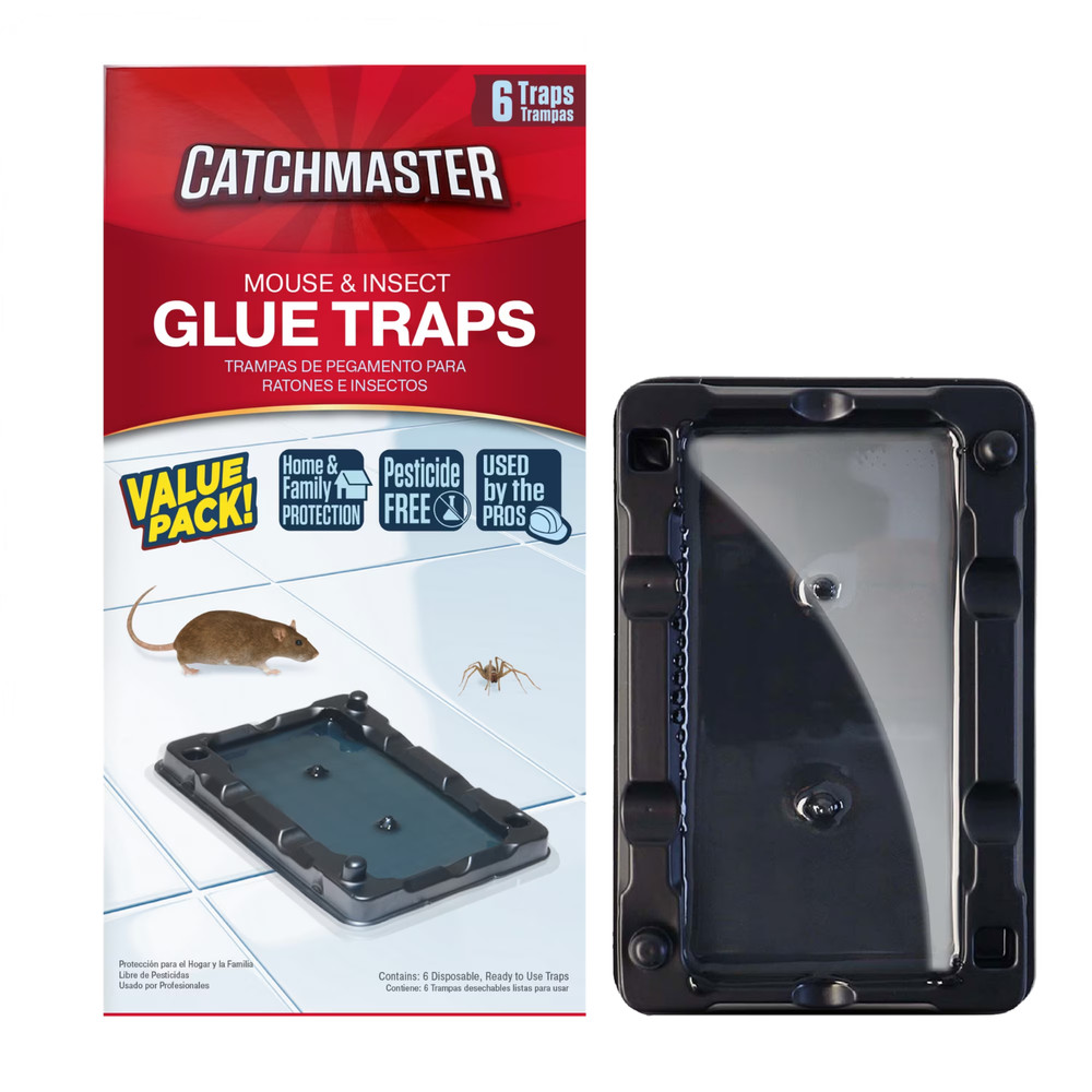 Catchmaster Mouse & Insect Solid Glue Traps 6 Count