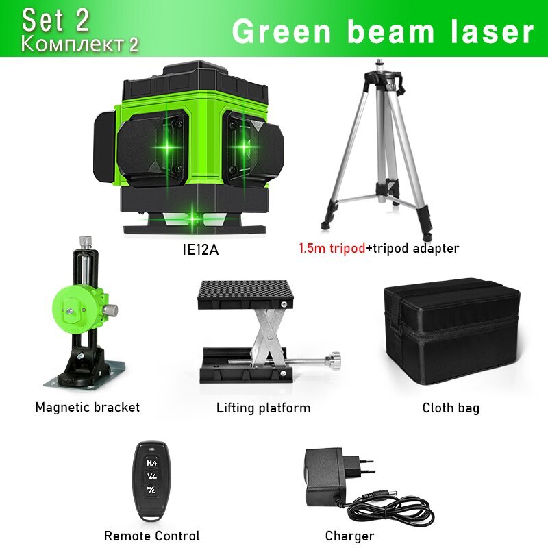 12 Lines Laser Level Self-Leveling 360 Horizontal And Vertical