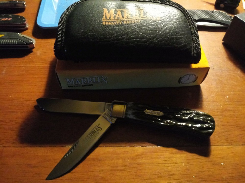Marble's Quality Knife & Leather Pouch NEW