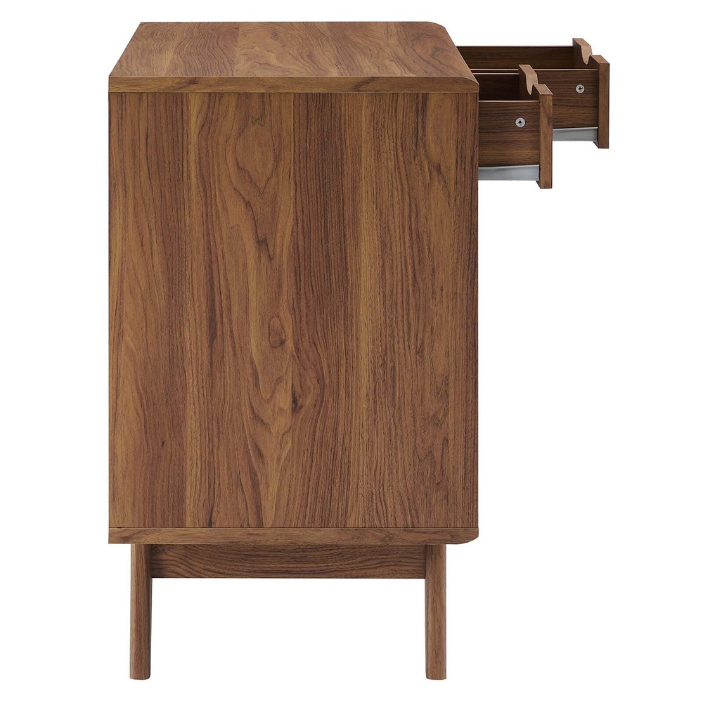 Modway Render Cat Cabinet in Walnut