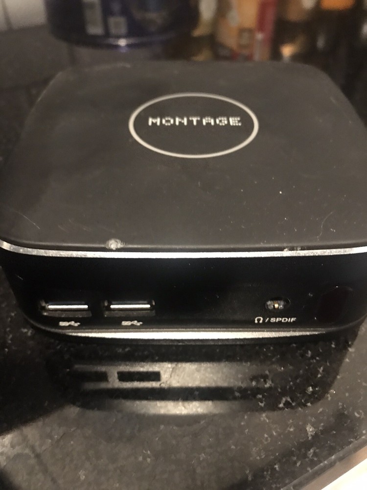 Montage display note video conferencing device