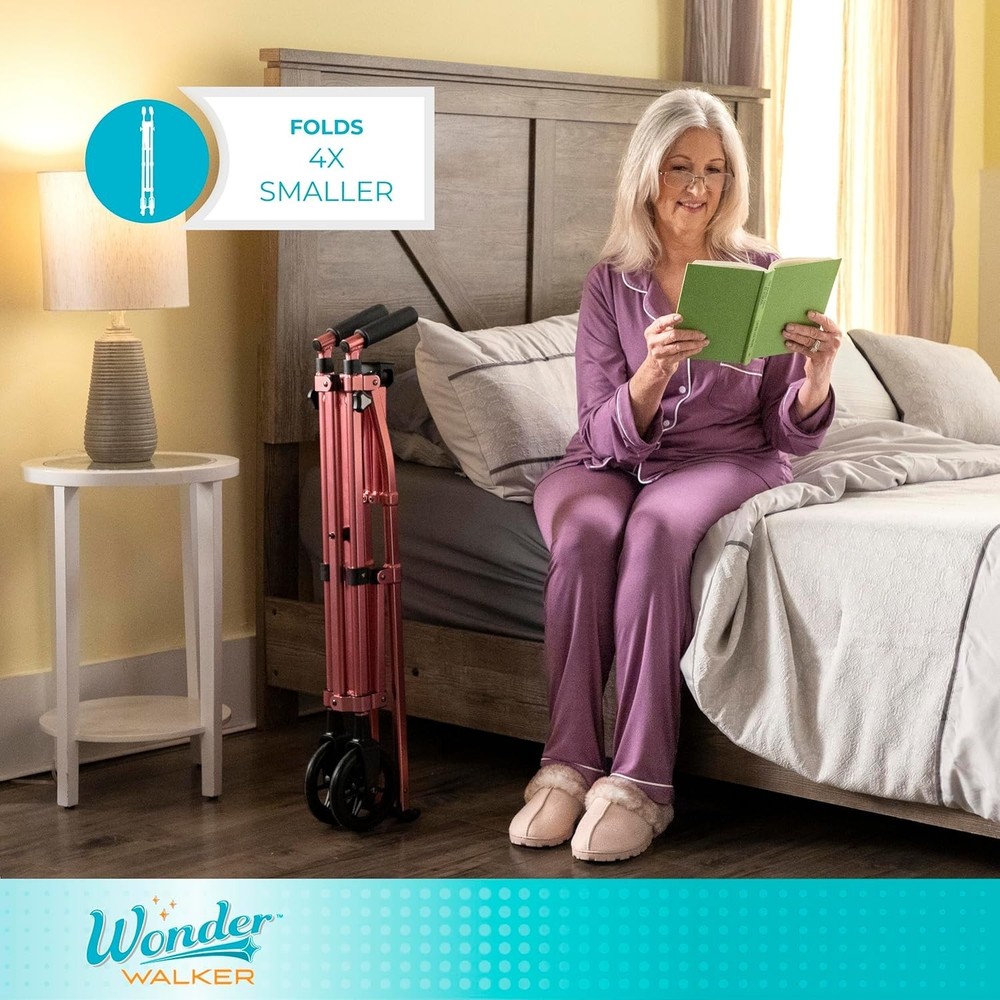 Pre-Assembled Lightweight Walker - 400lbs Capacity, Ideal for Enhanced Mobility