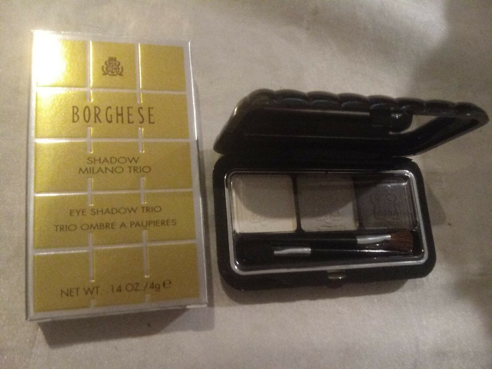 BORGHESE SATIN SHADOW MILANO TRIO EYE SHADOW IL BACIO GREY